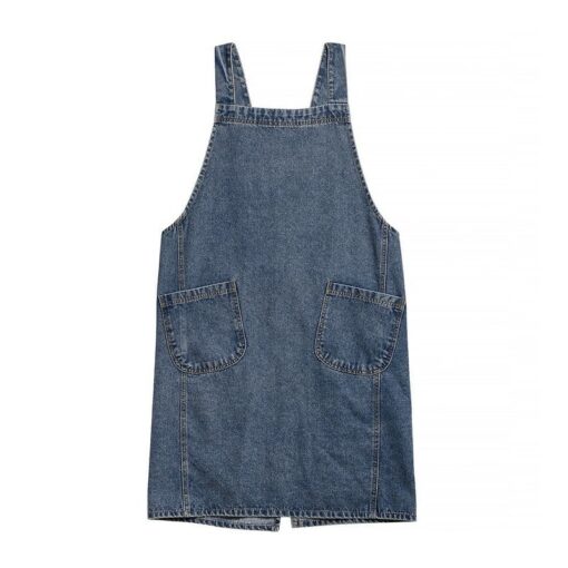 Tablier en denim bleu Vêtements de travail pour café