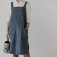 Tablier en denim bleu Vêtements de travail pour café