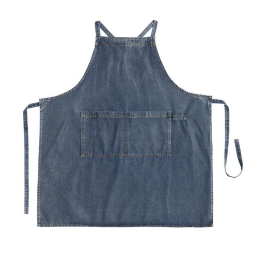 Tablier en denim bleu Uniforme de restauration