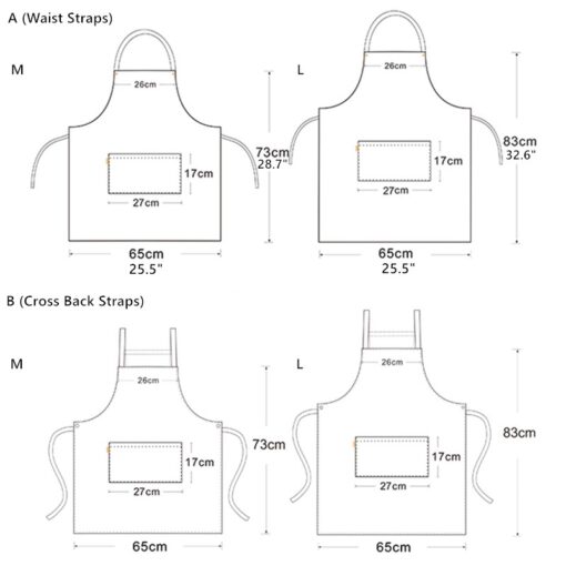 Polyester Katoenen Schort Werkuniform