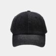 Zwarte Blauwe Denim Baseballpet Verstelbare Cap