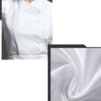 Chemise de chef femme en polyester coton noire et blanche