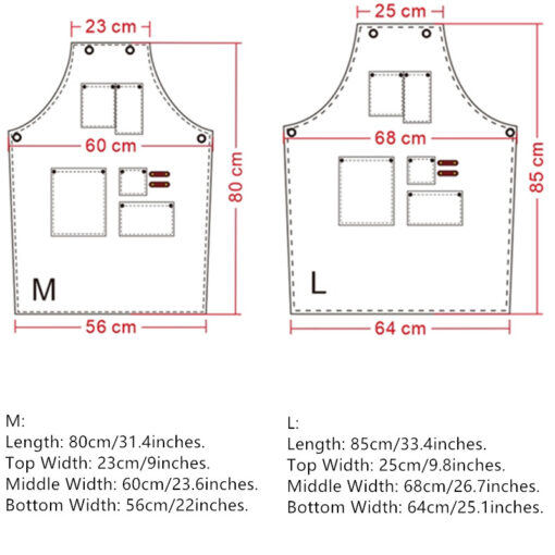 Zwart Denim Schort met Koeienhuid Leren Banden