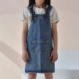 Kinderen Blauwe Denim Schort Kinderkleding