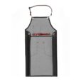 Tablier en denim noir pour tenue de travail de barbier et fleuriste