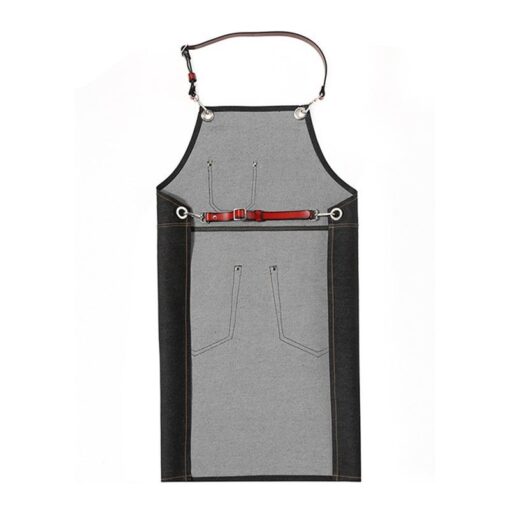 Black Denim Apron Barber Florist Workwear