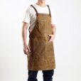 Waxed Canvas Apron Cross Back Straps