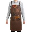 Cross-back Waxed Canvas Industrial Apron