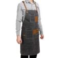 Cross-back Waxed Canvas Industrial Apron