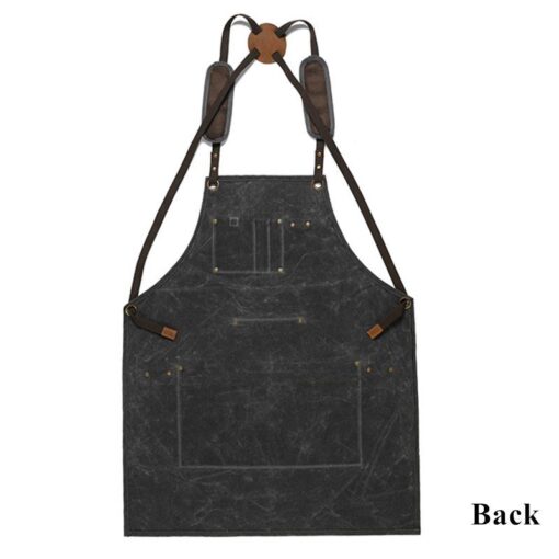 Waxed Canvas Grilling Apron Industrial Workwear