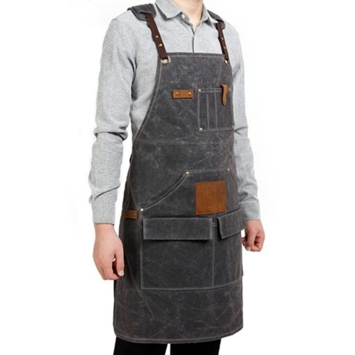 Waxed Canvas Grilling Apron Industrial Workwear