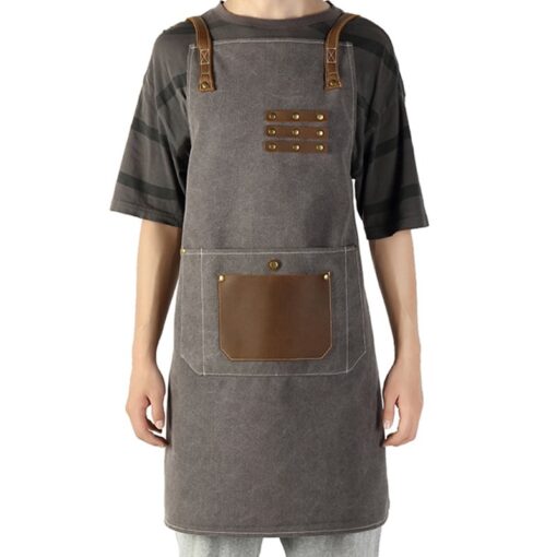 Cross-back Canvas Industrial Apron