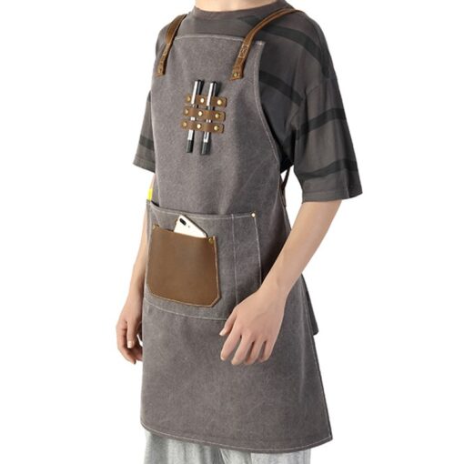 Cross-back Canvas Industrial Apron