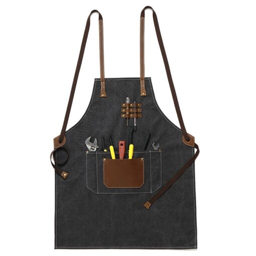 Cross-back Canvas Industrial Apron