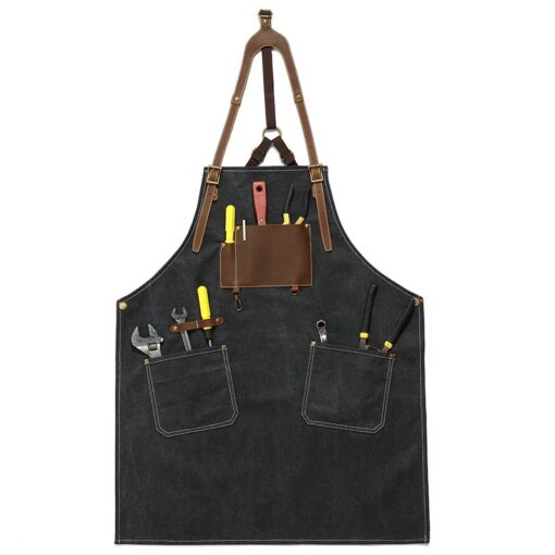 Canvas Industrial Apron BBQ Baking Workwear