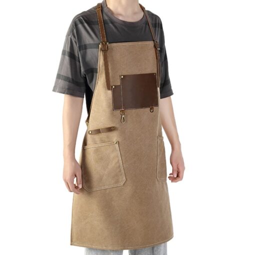 Canvas Industrial Apron BBQ Baking Workwear