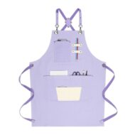 Cross-back Canvas Apron Cafe Uniform