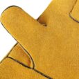 Yellow Leather Gloves BBQ Grilling Work Gear