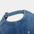 Blauwe Denim Baseballpet Zwarte Zonnehoed