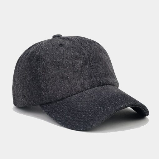 Blue Denim Baseball Cap Black Sun Hat