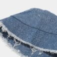 Chapeau Bob En Denim Bleu Casquette Ronde Grise