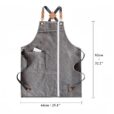 Cross-back Canvas Apron Cafe Workwear