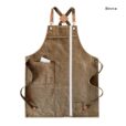 Cross-back Canvas Apron Cafe Workwear