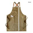 Cross-back Canvas Apron Cafe Workwear