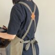 Cross-back Canvas Apron Cafe Workwear