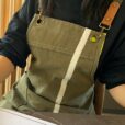 Cross-back Canvas Apron Cafe Workwear