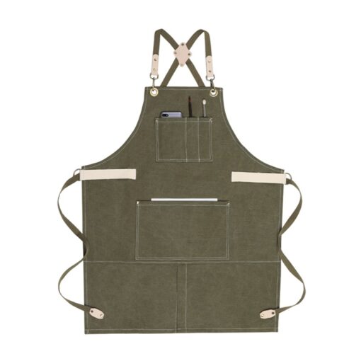 Split-Leg Canvas Apron Crossback Straps